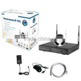Most Cost-effective Wifi fisheye NVR kit Wireless home cctv system with free mobile APP Viewing