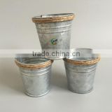 Galvanized Metal Decoration Mini Buckets
