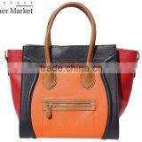 Tote Shopping Bag With Side Extensions (big) Handbags Italian Bags Genuine Leather Florence Leather Fashion thumbnail-3