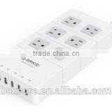 Electrical Multi Vertical Socket USB Outlet ABS Fire Resistant Universal Power Socket Strip thumbnail-4