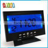 Super big and clear LCD display multifunction digital calendar table clock