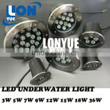 32W IP68 Stainless Steel led underwater light