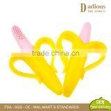 High Quality Eco-friendly Soft Silicone Banana Toothbrush thumbnail-2