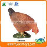Cartoon Zoo Animal Toys, Soft Small Plastic Toy Chicken thumbnail-1