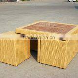 Flat Rattan Furniture Cube Composable Space-saving Dining Set thumbnail-4