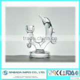 Wholesales lead free crystal glass dolphin decorative candle holder with SGS/CIQ certification