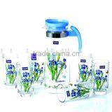 Wholesale Glass 7pcs Water Set With Heat Transfer Printing thumbnail-2