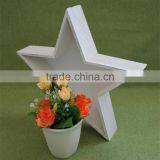 Good Price Trade Assurance Unique Wooden Personalized Star Heart Shaped Flower Pot Decorative Wood Flower Trays thumbnail-1