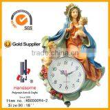 18 Inch Resin Wall Hanging Clock Last Supper Sculpture thumbnail-4
