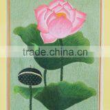 Vietnam Hand Embroidery Paintings, Wall Paintings, Lotus Embroidery Paintings thumbnail-5