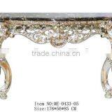 Baroque Style Furniture Console Table With Marble Top For Living Room Decoration thumbnail-3