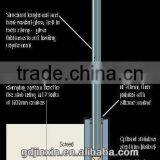 Glass Railing With Slot Channep Pipe And Tempered Glass Panels thumbnail-5