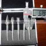 5 Pcs/set 1/4'' Tungsten Carbide Rotary File/ Cylinder Tungsten Carbide Rotary Burr thumbnail-1