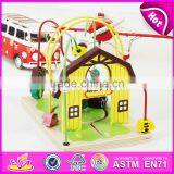 оптовая продажа лучших деревянных игрушек из бусин для маленьких детей, образовательные игры, деревянные игрушки из бусин для маленьких детей W11B141 thumbnail-5