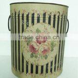 Whole Sale Garden Deco Handmade Decal Metal Flower Pot thumbnail-1