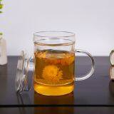 Glass Cup Kungfu Tea Cup Three Part Glass Mug Filter Glass Cup Coffee Mug Milk Cup Juice Cup for Hotel and Resturant thumbnail-2