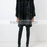 New Style Modern Ladies Black Mink Fur Padded Coat Competitive Price thumbnail-3