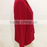 Women V-neck Boiled Wool Cardigan Sweater thumbnail-3