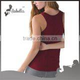 Naturally Breathable Fabric for V-neck Tank Without Shelf Bra thumbnail-2