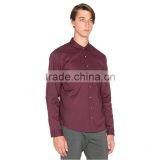 OEM High Quality New Fashion Business Plain Color Satin Shirts for Men thumbnail-2