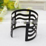 yi wu Black Metal Bangle Jewelry Sexy Lady's Punk Style Gold Hollow Bangle Arm Cuff From yi wu thumbnail-4