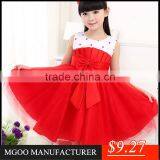 MGOO New Arrival Casual Baby Girl Satin Dresses Foshan Girl Dresses Sweet Korea Style Dresses MGT028-1 thumbnail-1