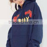 Army Roses Hoodie Sweatshirt Longline Custom Printing Embroidery Women's Hoodies With Chest 40" Length 30" Size thumbnail-6