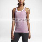 MGOO Top Quality Dry Fit Sleeveless Womens Tank Top Raceback Low Cut Singlet Tops With Keyholes In The Back thumbnail-3