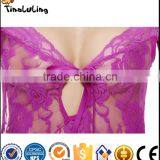 Valentine's Halter V-String Mini Skirt Underwear Women Sexy Lingerie Manufacture thumbnail-3