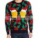 Men Black Sweater Season Squeezing Pattern Christmas Knitwear thumbnail-1