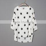 Wholesale New Arrival Elongated Casual Summer Fashion Chiffon T-Shirts for Women thumbnail-2