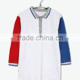 China Sportswear 3/4 Sleeve Polo Shirts Color Combination Polo Shirts thumbnail-1