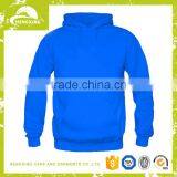 Mens Royal Blue Fleece Pullover Plain Hoody thumbnail-1