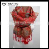Oversized Soft Red Pashmina Scarf thumbnail-1