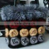 Genuine Leather and Fox Fur Bag,mink Fur Bag,rabbit Fur Bag, thumbnail-5