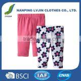 100%Cotton Material and Girls Gender High Quality Kids Clothes Baby Girls' 2 Pack Pants thumbnail-1
