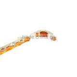 Iron Based Alloy Rhombus Clear Rhinestone Gold Plated Kiss Clasp Purse Frame thumbnail-2