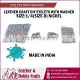 1/4 Size Leather Craft Eyelet With Washer for Bulk Export thumbnail-1