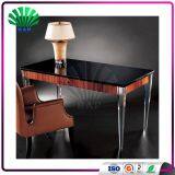 High Quality Wooden Top Office Desk With Drawers Plexiglass Table Legs thumbnail-3