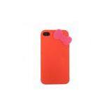 Orange Soft Silicone Case for Iphone 4 thumbnail-1