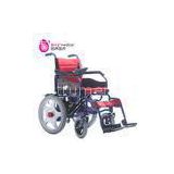Simple Fold Up Indoor Electric Wheelchair , Battery Powered Wheelchair For Disabled