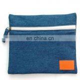 Fashion denim pouch cosmetic bag pencil pouch