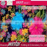 Single Jersey Spandex Knitting Rayon Lycra Fabric Sublimation Printing for Garment thumbnail-1