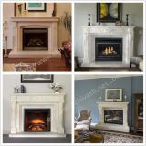 Home Decoration Hand carved Fireplace Surround Natural Marble Fireplace Stone Mantel with Hearth Factory Price