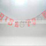 Pink Bride To Be With Silver Rings for Hen Party Flag Banner