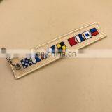 Woven Key Chain Crew Luggage Tags Remove for Flight