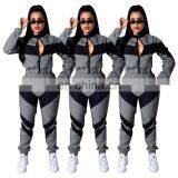 Wholesale Autumn Fashion Custom Women Two Piece Set Outfits Fitness Jogging Tracksuits thumbnail-7