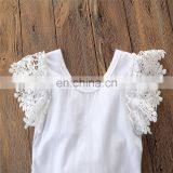 Baby Girl Outfit Kids White Tops + Pink Skirt 2pcs Set Summer Boutique Cloth for 1-6T thumbnail-6