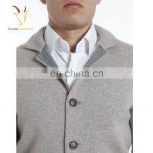Jacket Style Thick Knitted Cashmere Sweater Cardigan for Men thumbnail-5