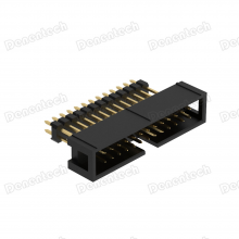 Denentech 2.54mm H9.0 W8.80 Dual Row Straight Heighten DIP Box Header thumbnail-1